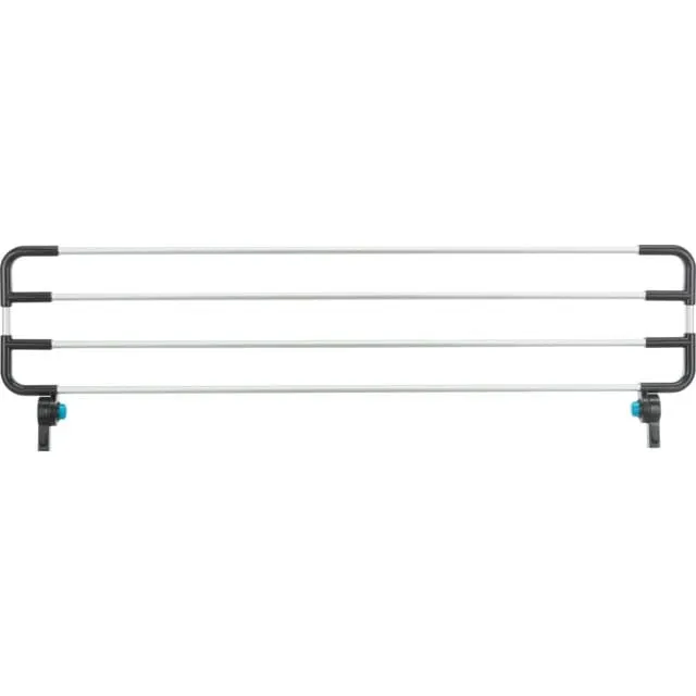 Höhenerweiterung für Universal-Heckgitter #13201, 92 × 27 × 4 cm, hellgrau/silber